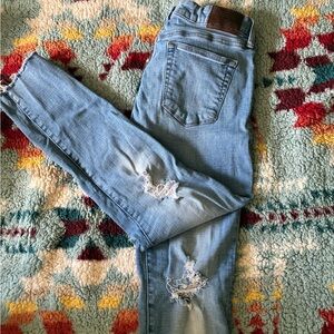 Lucky Brand Light Blue Distressed Skinny Jeans
